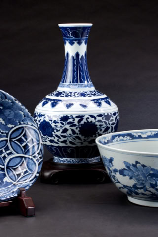 Beautiful blue coloure porcelain